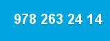 978 263 24 14 978 263 24 14